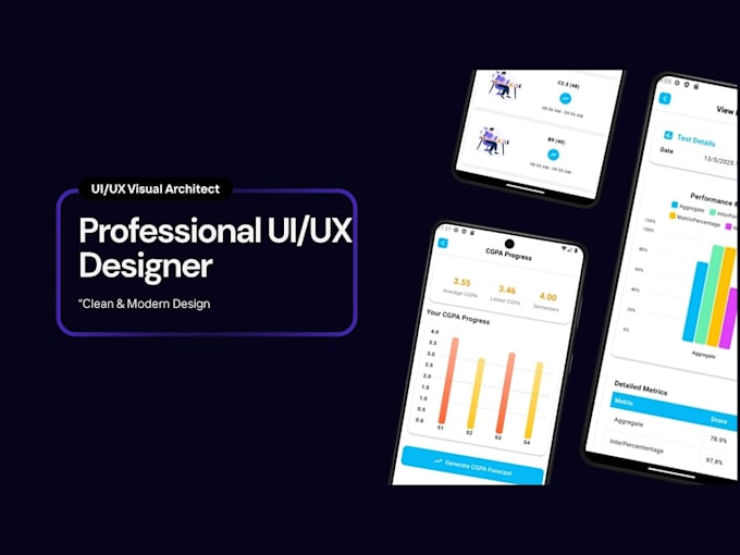 design a modern mobile app UI UX in figma