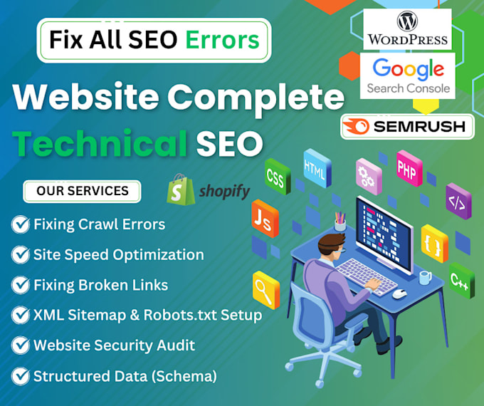 fix technical SEO issues and improve your website health