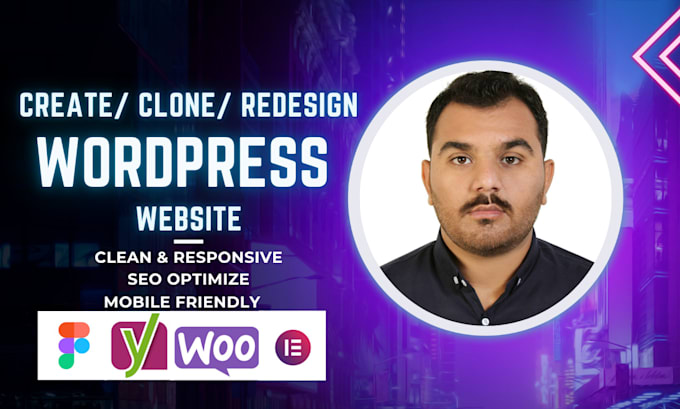 create redesign or clone a responsive wordpress website with elementor pro