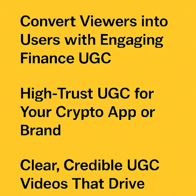 create ugc content for your finance or crypto app