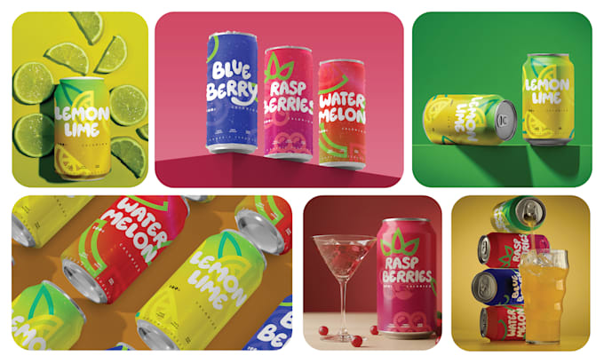 do product packaging design and label with modern branding