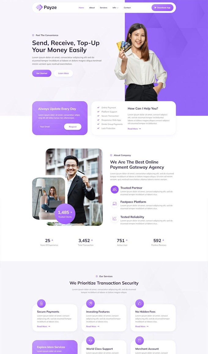 develop high performance full stack websites