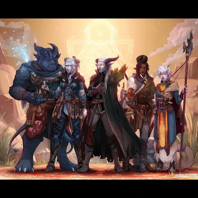 draw your dnd party