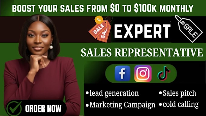 sales representative sales closer expert high ticket sales rep online sales