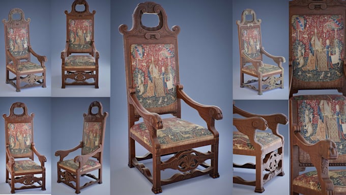 create vintage 3d props