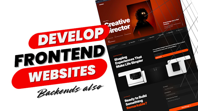 design frontend and backend websites