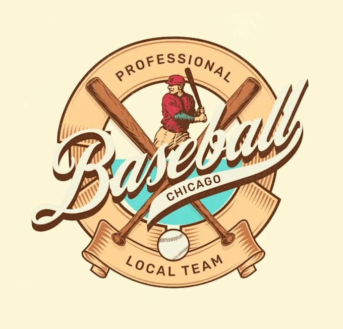 create classic varsity, baseball styled logo design