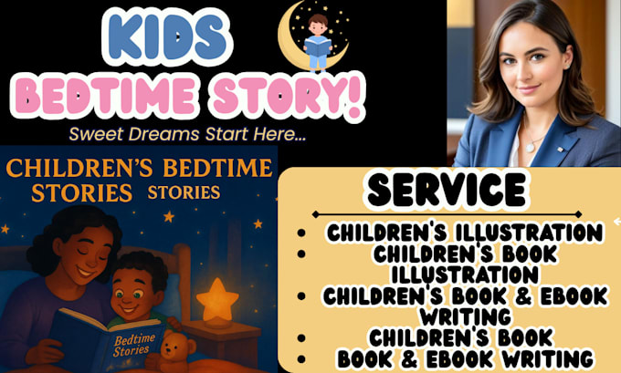 write your children bedtime storybook, kids moral storybook children story
