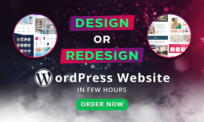 design, redesign, or clone a wordpress website
