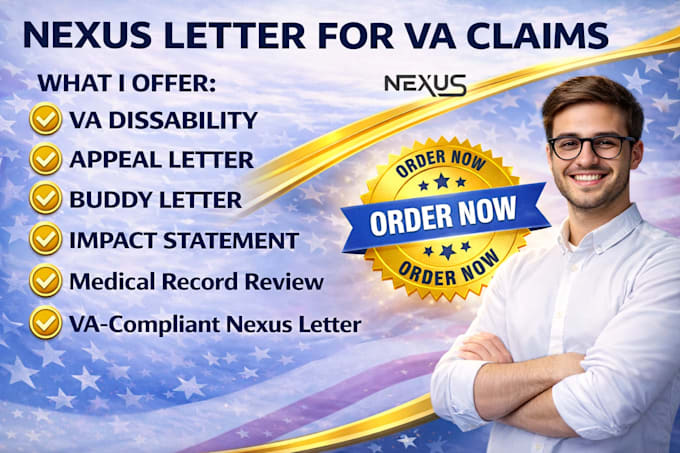 Write a professional nexus letter for your va disability claim by ...