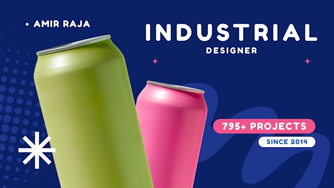 be industrial designer for 3d products and 3d animation