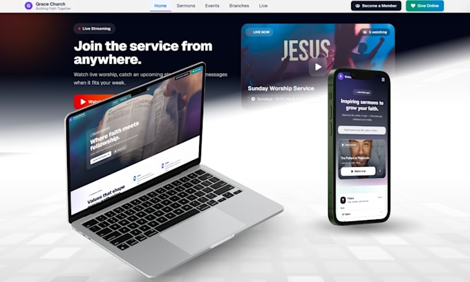 build a church management system web app