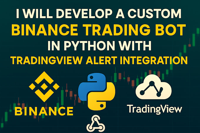 develop custom binance trading bot in python with tradingview alert integration