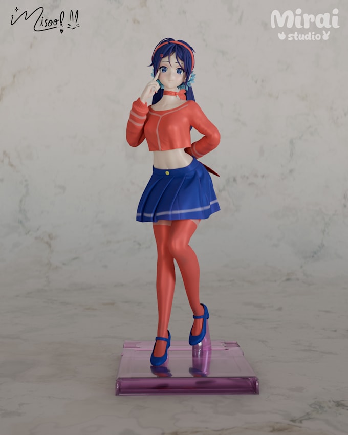 sculpt professional anime style figures for 3d printing