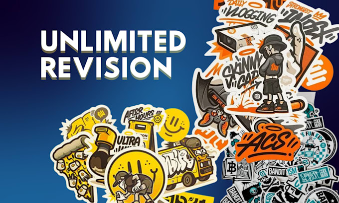 create sticker designs graffiti style