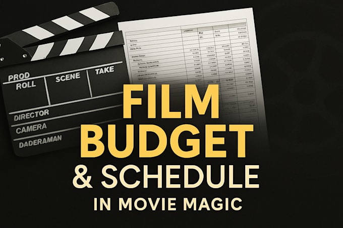 create your film budget, breakdown, and shooting schedule in movie magic