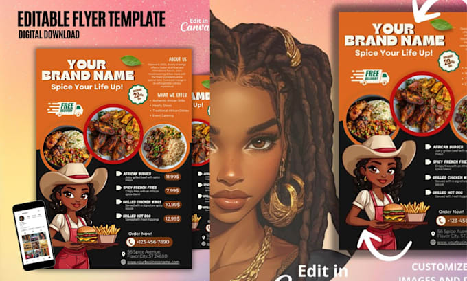 Design modern and digital restaurant menu for print or online use by ...