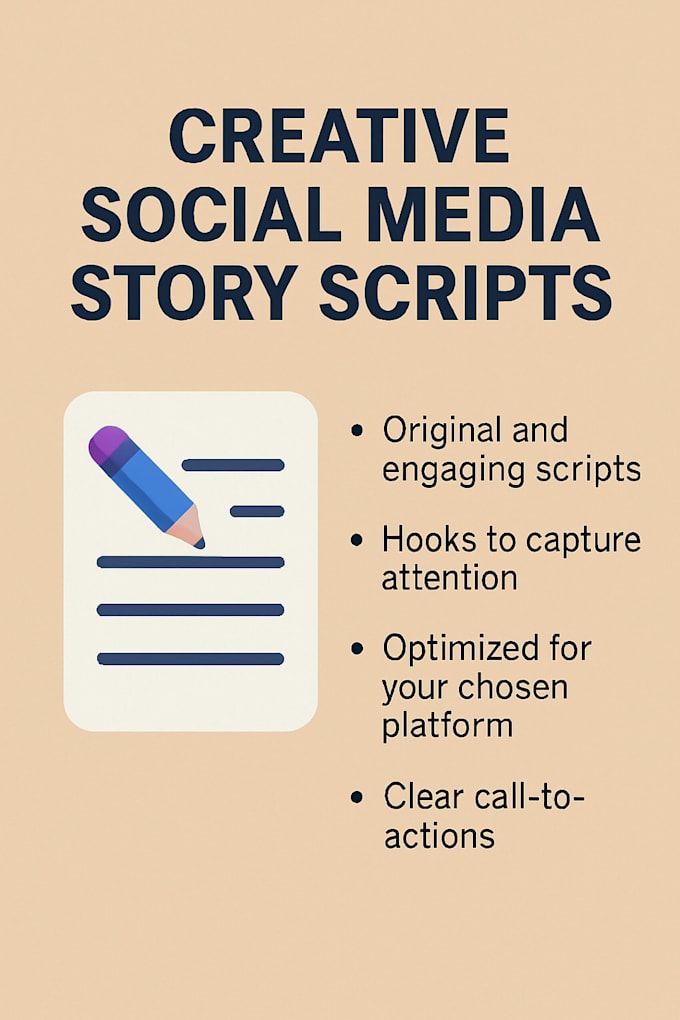 write engaging tiktok, ig scripts  creative social media post