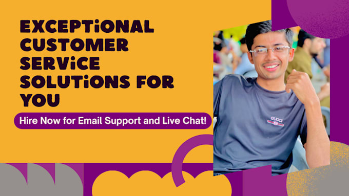 provide email customer service and live chat support