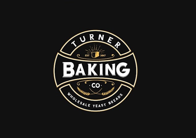 design elegant turner baking company logo