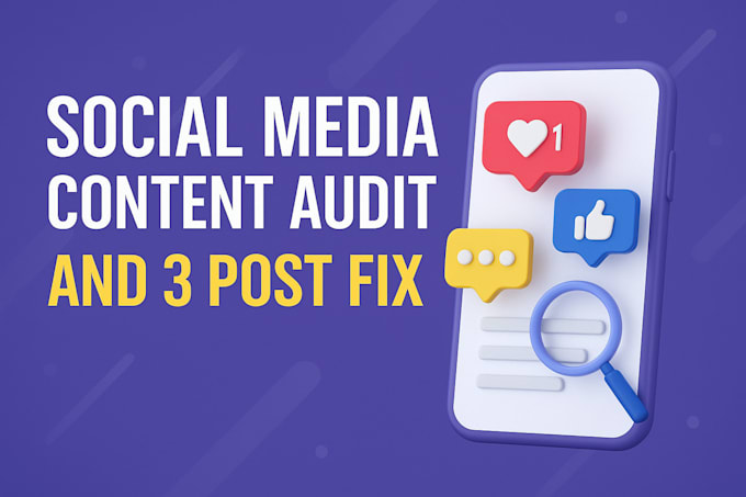 audit your social media and provide optimized post rewrites