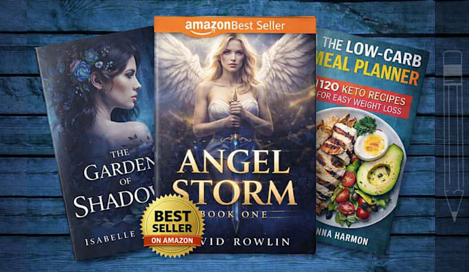 design professional book cover, ebook cover and kdp book cover