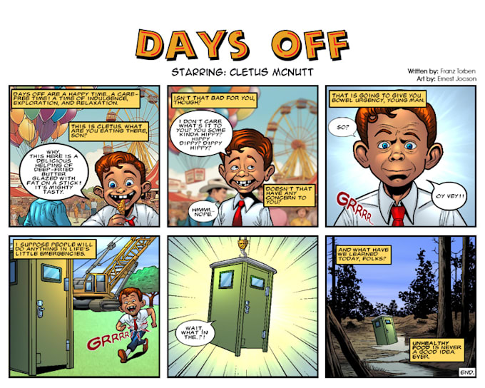 create a comic strip for you