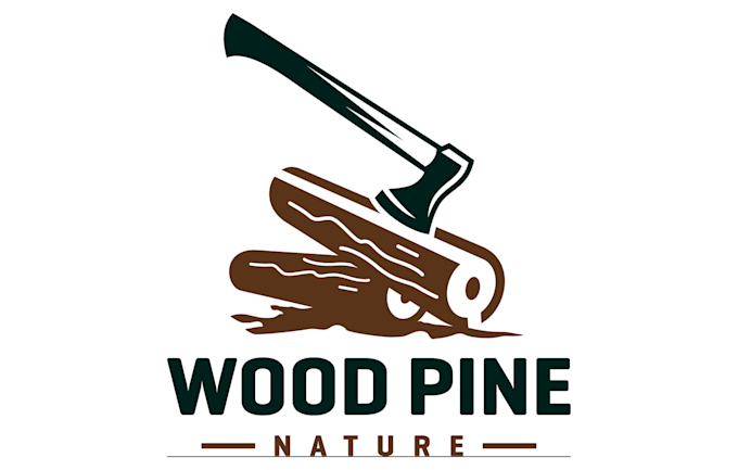 design wonderful rustic woodwork logo in my style