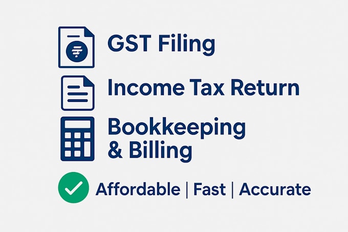 gst, itr, and accounting services