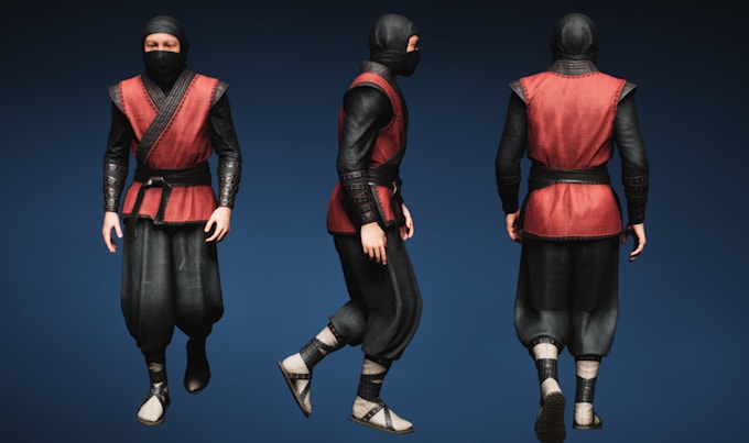 create realistic 3d clothing for game and animation character using clo 3d