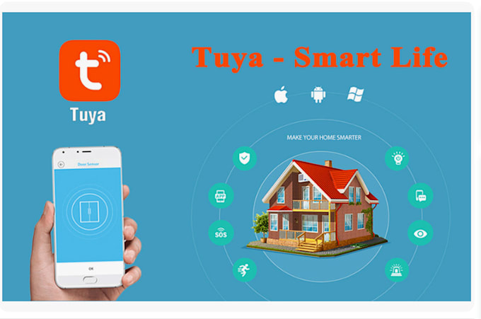 develop a a custom iot smart app for android and  ios using tuya sdk