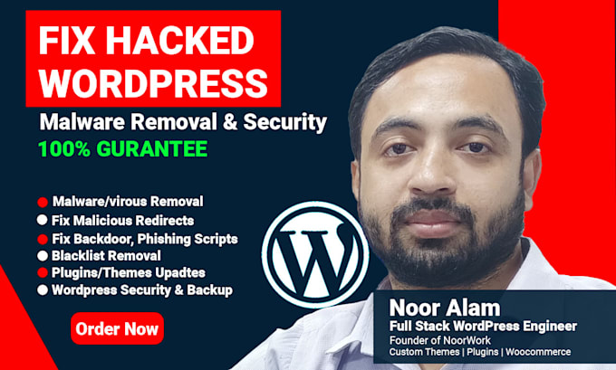 fix wordpress malware, remove virus, and recover hacked website fast