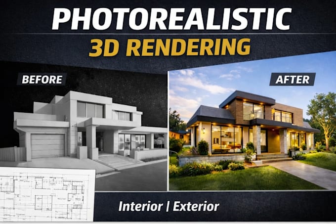 create photorealistic 3d architectural renderings