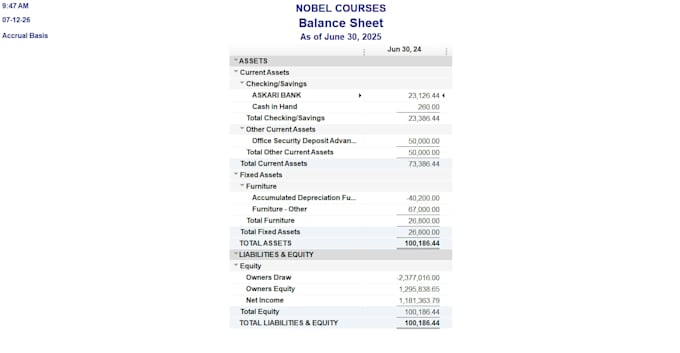 create professional excel accounting spreadsheets and financial reports
