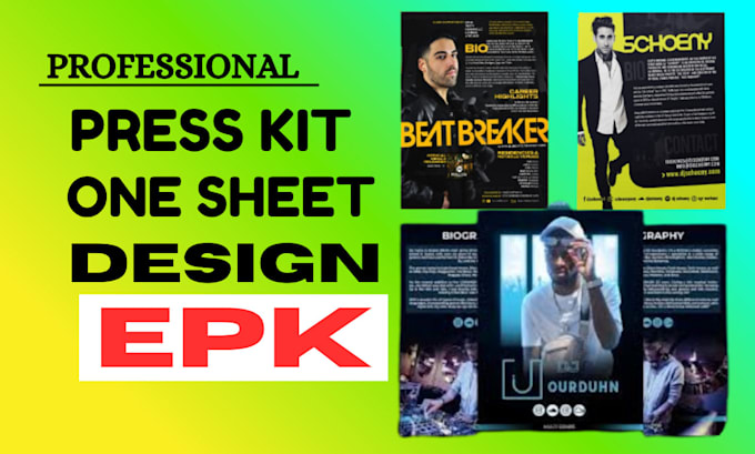 Design a top level media kit, epk, press kit, or one sheet by Amanda ...