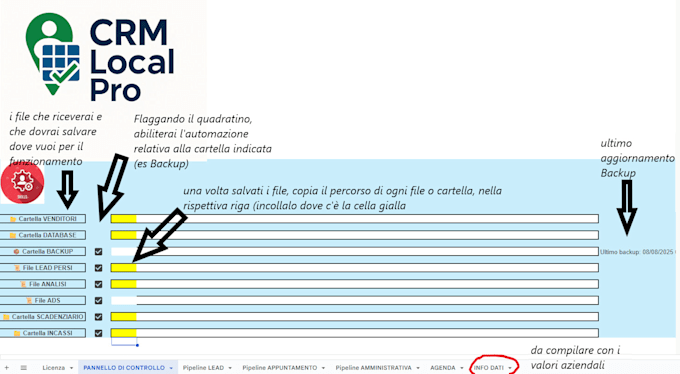 crm excel completo,  CRM local pro