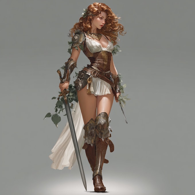 create a original fantasy character art