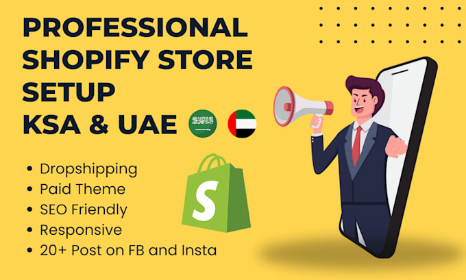 build a profitable shopify dropshipping store in uae and ksa