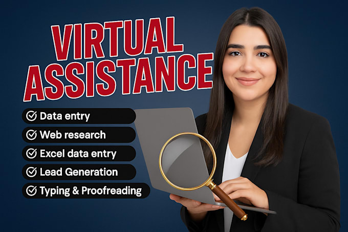 be your virtual assistant for lead generation,data entry, web research in german
