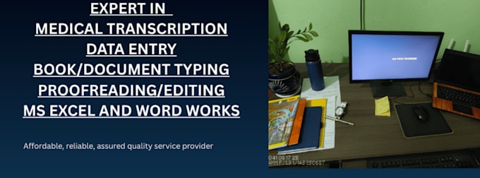 do english text editing, proofreading, data entry, typing