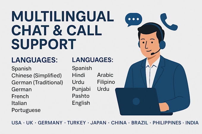 professional chat and call support for your business