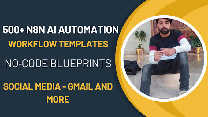 provide 500 n8n automation workflow templates nocode blueprints social media gm