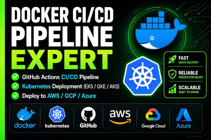 set up docker ci cd pipeline with github actions and deploy to cloud