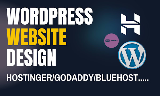 ionos godaddy hostinger build mordern wordpress wix webador website quick design