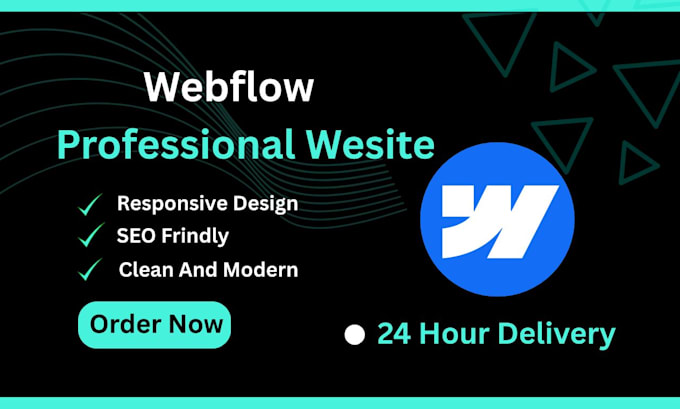 develop webflow website, full responsive