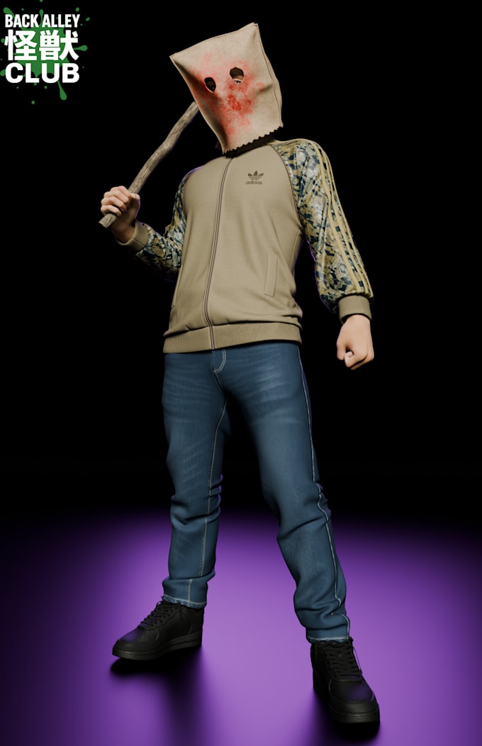 create 3d character for nft collection