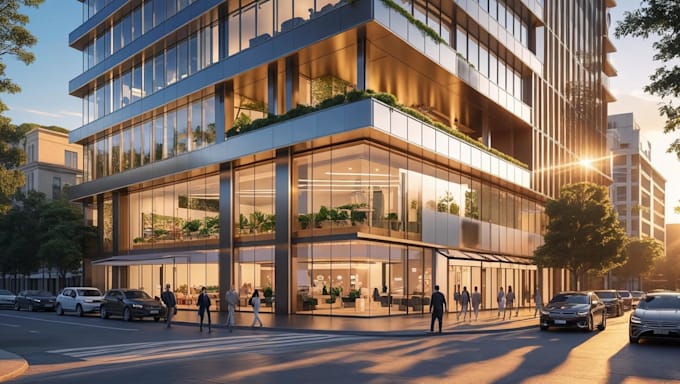 create 3d model and exterior rendering