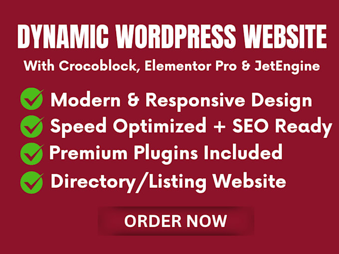 build and redesign dynamic wordpress sites with crocoblock