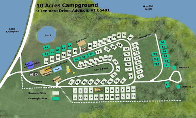 design rv park, campground, vector maps, grading, subdivision parks