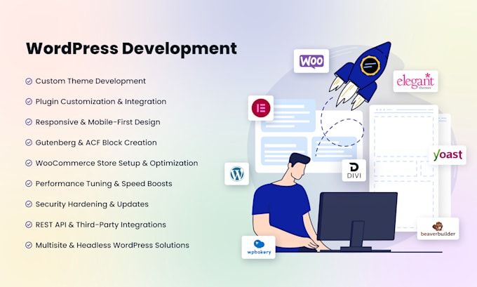 develop a custom wordpress theme or plugin